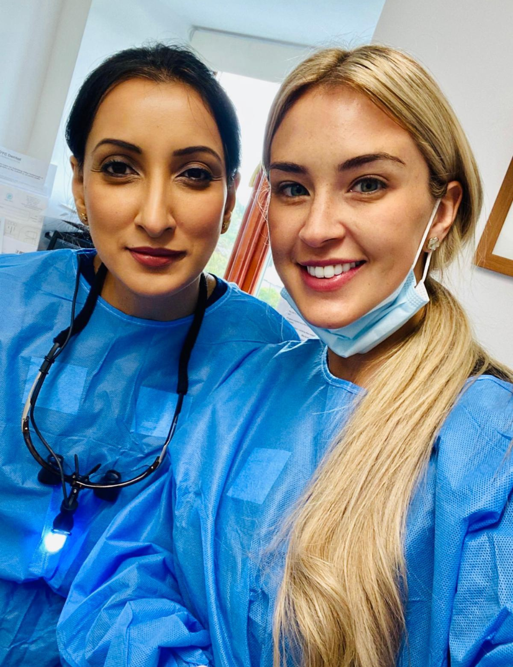 dr monika photo with dental nurse